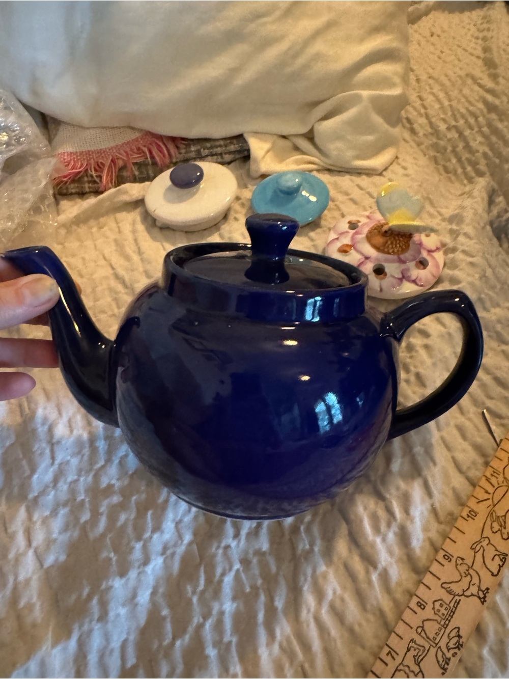 Classic Ceramic Teapot - Deep Blue